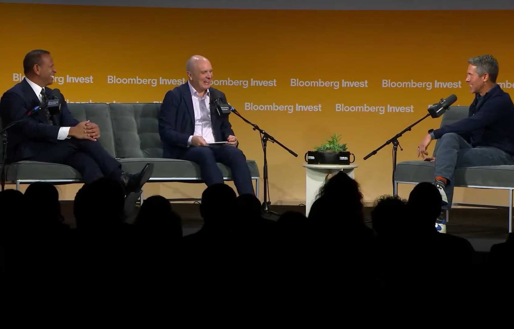 Alan Waxman, Sixth Street CEO, at Bloomberg Invest with Alex Rodriguez and 